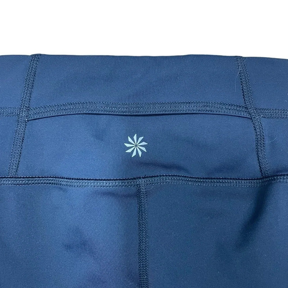 Athleta Women’s Aura Sonar Capri Mesh Leggings in Navy Blue Size XS - Picture 15 of 15